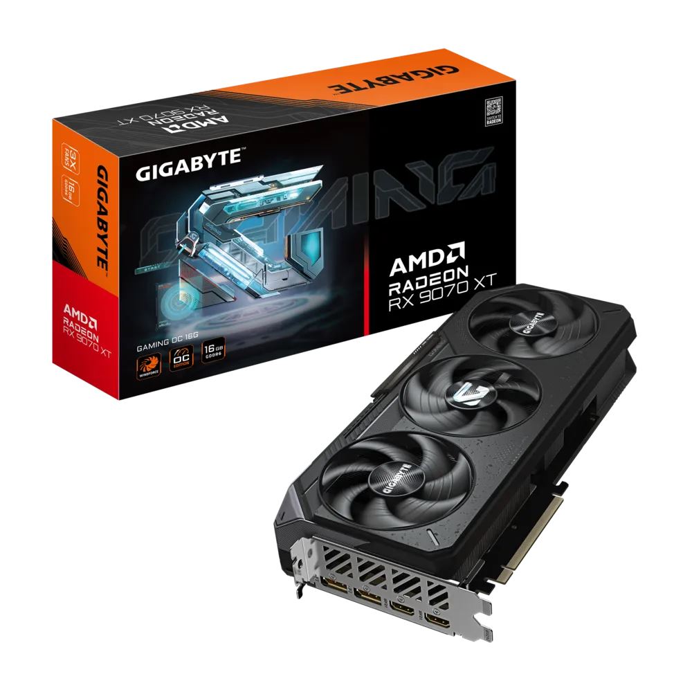 Carte graphique Gigabyte AMD Radeon RX 9070 XT GAMING OC 16G