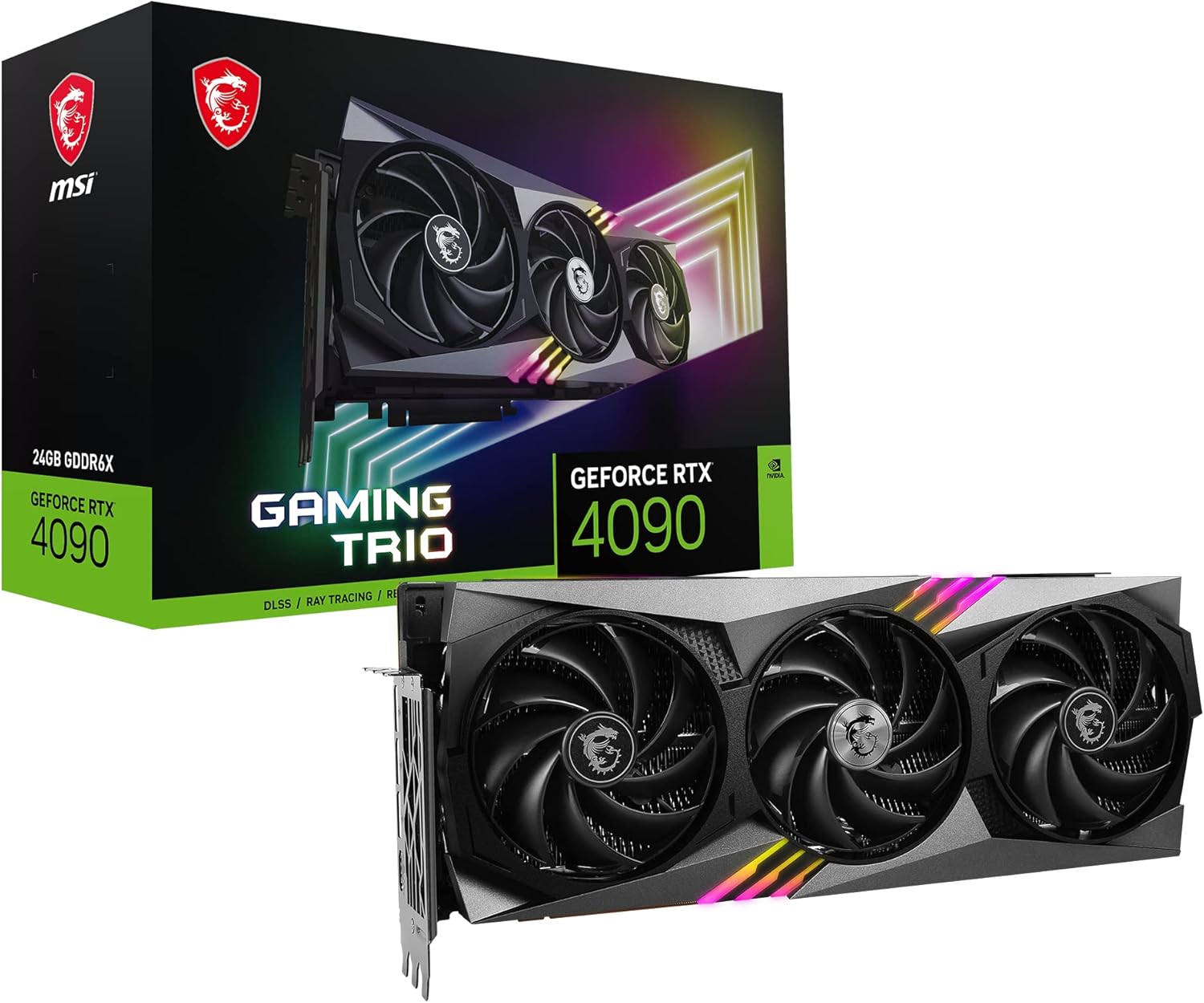 MSI GeForce RTX 4090 Gaming Trio 24G Carte Graphique - GPU RTX 4090, GDDR6X 24GB